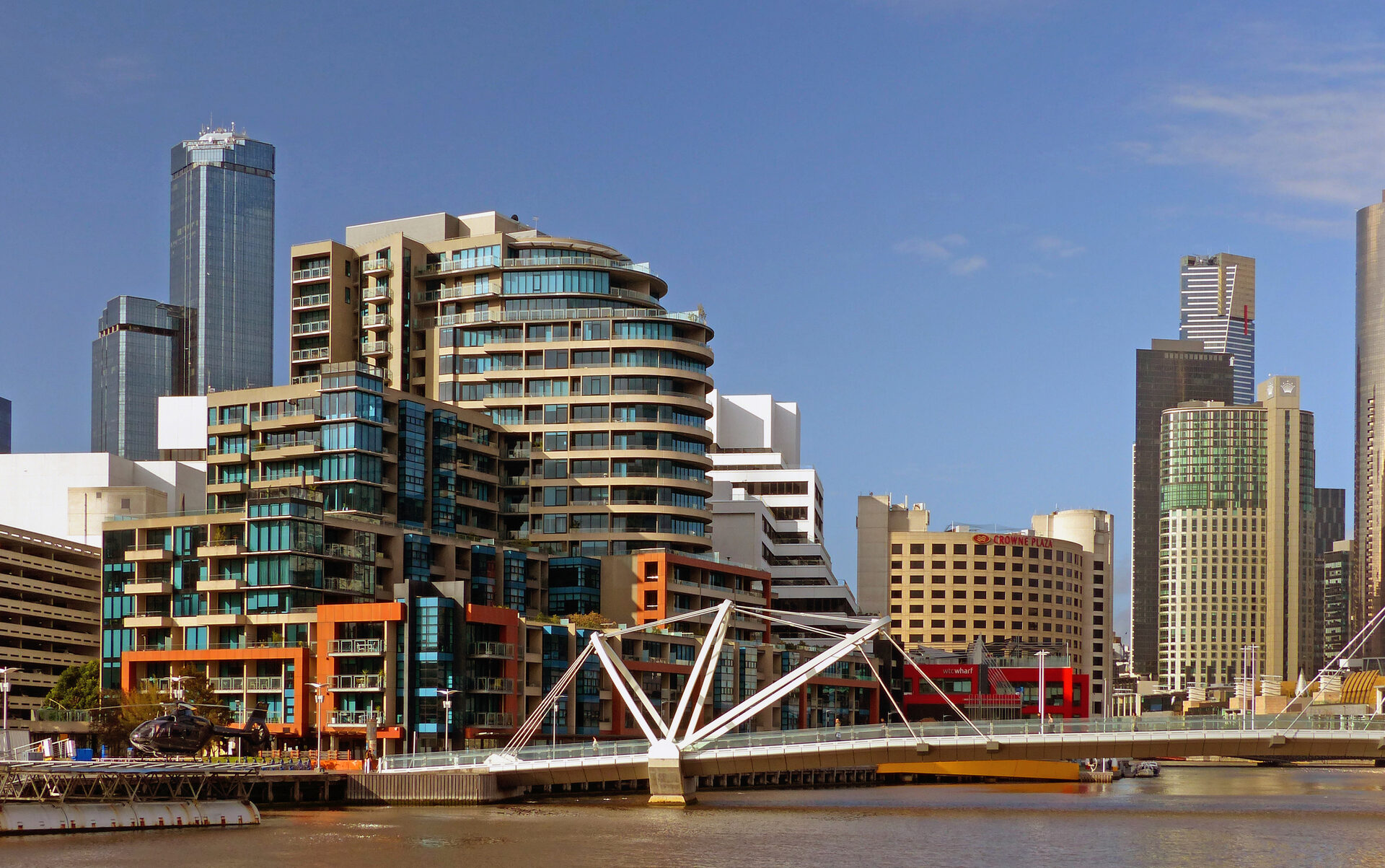 Melbourne architecture beside the Yarra River